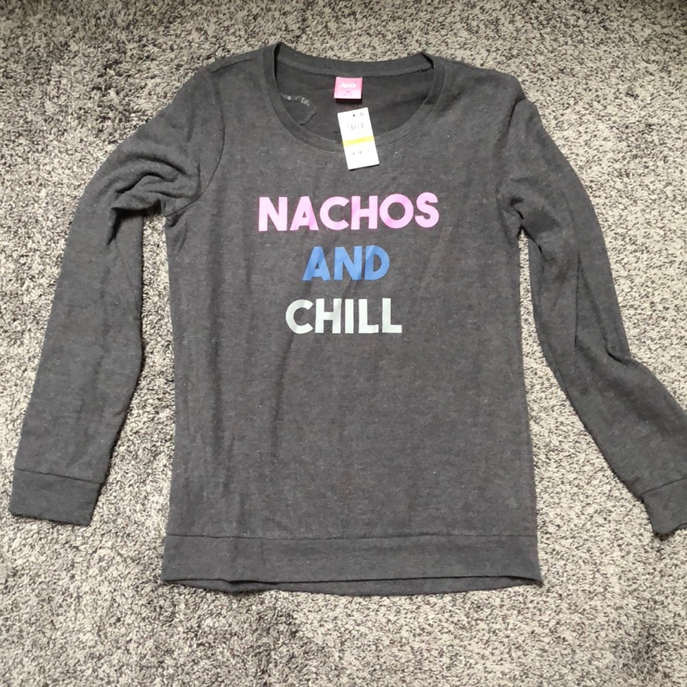 Nachos and chill crew neck sweatshirt